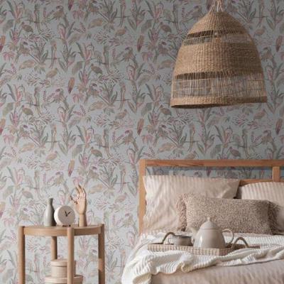 Papel De Parede House Of Turnowsky Floral Cinza 388981