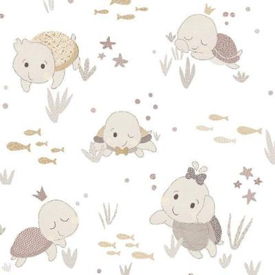Papel De Parede Happy Infantil Branco 14850