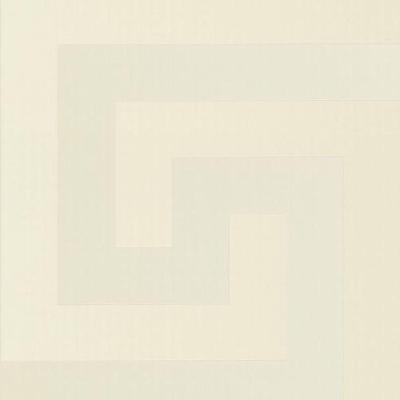 Papel De Parede Versace V Geométrico Branco 386095