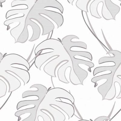 Papel De Parede Kylie Folhagem Branco 81604
