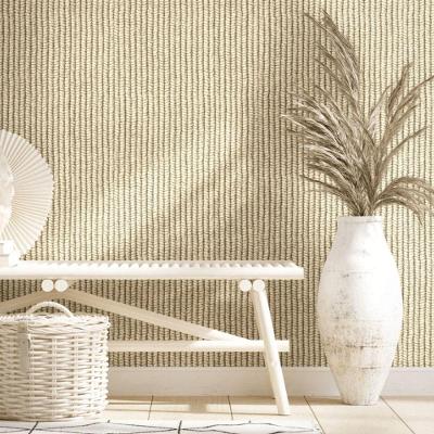 Papel De Parede Struktura Aspecto Têxtil Bege 45749