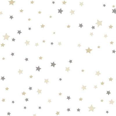 Papel De Parede Happy Infantil Branco 14826