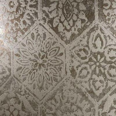 Papel De Parede Capri Arabesco Dourado 190512902