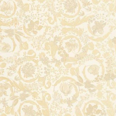 Papel De Parede Versace V Floral Bege 387063