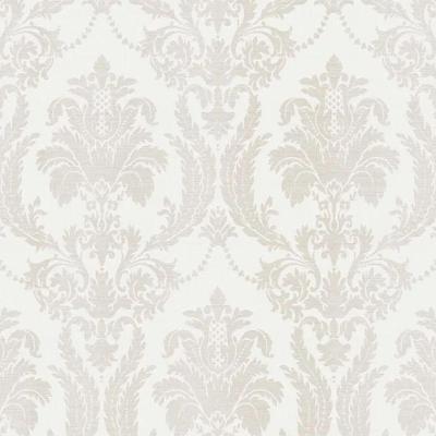 Papel De Parede Thema Damask Branco 28801