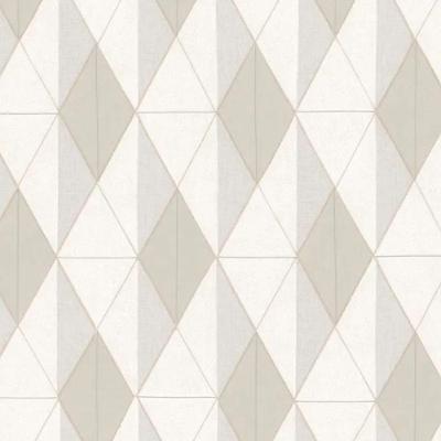 Papel De Parede Tissé Geométrico Branco 25401