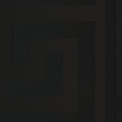 Papel De Parede Versace V Geométrico Preto 935234