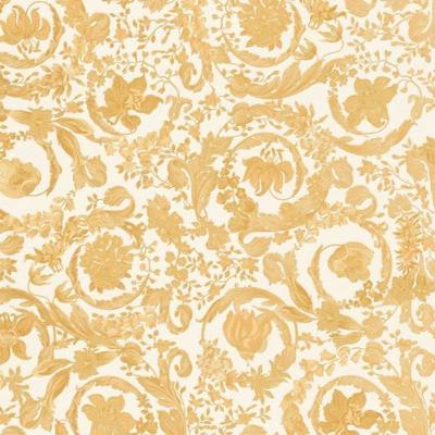 Papel De Parede Versace V Floral Amarelo 387064