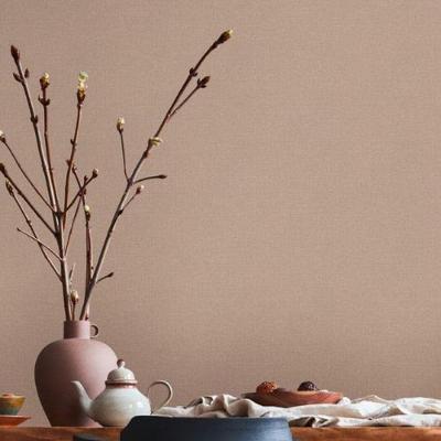 Papel De Parede House Of Turnowsky Aspecto Têxtil Marrom 389027