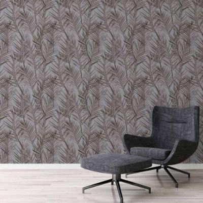 Papel De Parede Attractive 2 Folhagem Cinza 390384