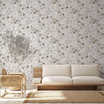 Papel De Parede Sheilas Folhagem Bege 47423