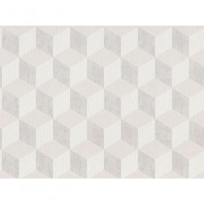 Papel De Parede Inspire Geométrico 3d Bege E Creme 220363