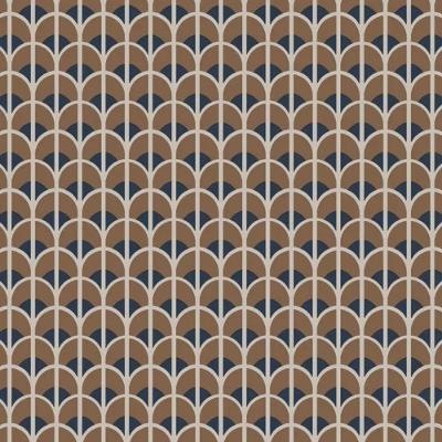 Papel De Parede Thema Geométrico Marrom 28869