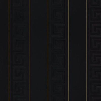 Papel De Parede Versace V Listrado Preto 935244