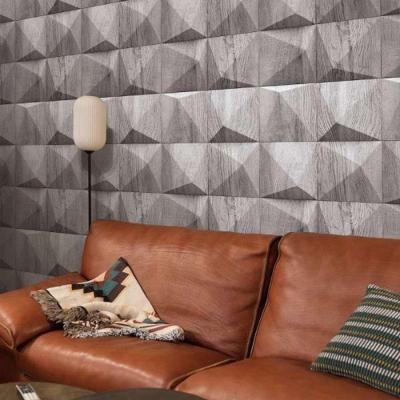 Papel De Parede Up To Date Geométrico Cinza 34855