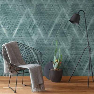 Papel De Parede Antigua Geométrico Azul 388242ag