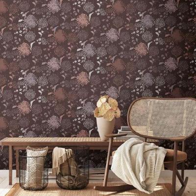 Papel De Parede House Of Turnowsky Floral Marrom 389003