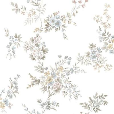 Papel De Parede Happy Floral Branco 12311