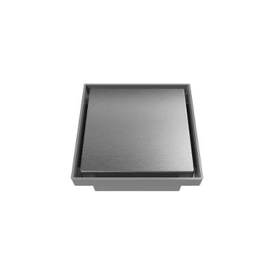Ralo Oculto Quadrado Astra Roc10i 10cm Inox Escovado