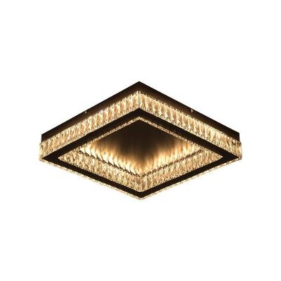 Plafon Skylight Diamond 3064 Preto Led Bivolt Preto-transparente