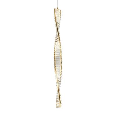 Lustre Pendente Skylight Dna 3078l Led Bivolt Dourado-translucido