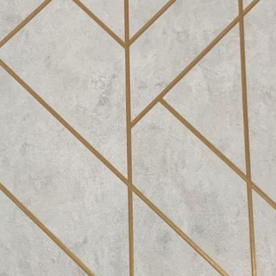 Papel De Parede Santorini Geométrico Cinza Sn81