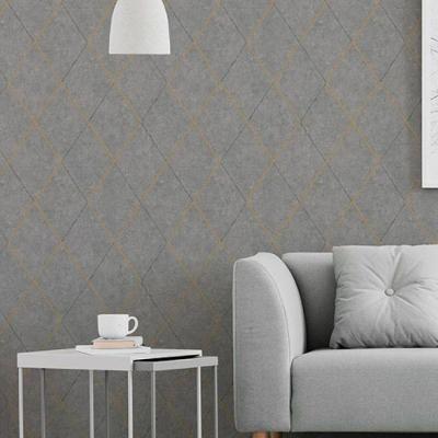 Papel De Parede Santorini Geométrico Cinza Sn134