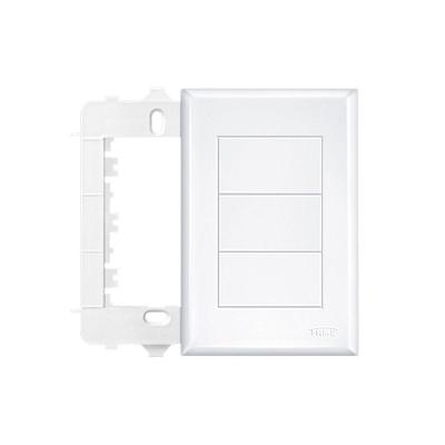 Placa Cega Com Suporte Fame Evidence 4x2 Branco