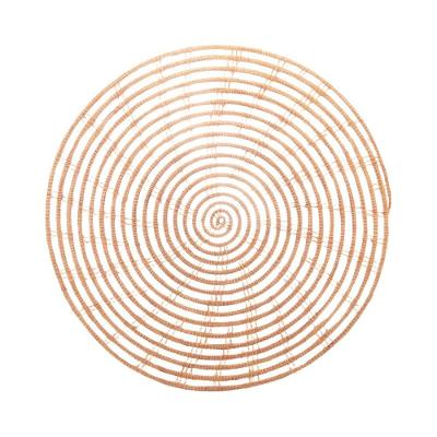 Lugar Americano Redondo Em Fibra Natural Palm 35cm Lyor