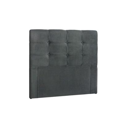 Painel De Cama Box Estofada Solteiro Clean Plus Suede Cinza - Simbal