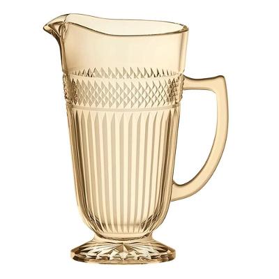 Jarra Com Pé Em Vidro Palace âmbar 1,2l L\'hermitage