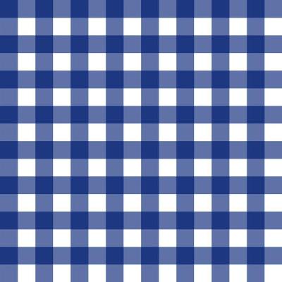 Papel De Parede Doce Estilo Xadrez Azul 82182