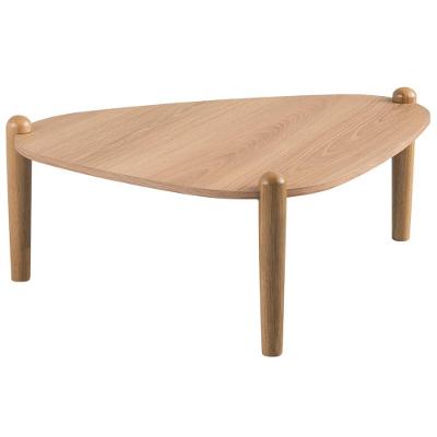 Mesa De Centro Para Sala De Estar Pés Madeira Baixa Trium A03 Hanover Roble - Lyam Decor