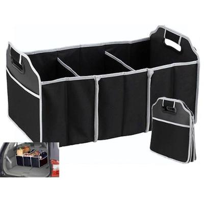 Organizador De Porta Malas Com 3 Divisorias E Bolsos Automotivo
