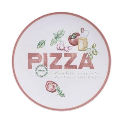Prato Raso Tramontina Milano Em Porcelana Decorada 25 Cm