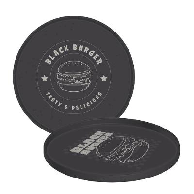 Prato Tramontina Black Burger Em Polipropileno Cinza 20 Cm