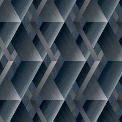 Papel De Parede Wanderlust Geométrico Azul Wl2602