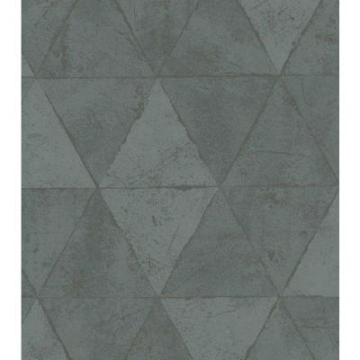 Papel De Parede Infinity Pirâmide Verde If3102 - Rolo 10m X 0,53m
