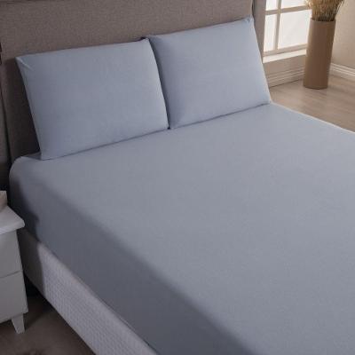 Jogo Cama Lençol Casa Scarpa Sonnet King Malha Lisa Algodão Macio 3 Peças Cinza