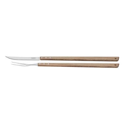 Kit Churrasco Trinchante Inox Cabo De Madeira Tramontina
