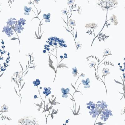Papel De Parede Hana Floral Azul 1901-1
