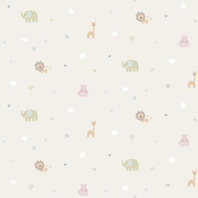 Papel De Parede Lullaby Bege 2221 - Rolo 10m X 0,53m