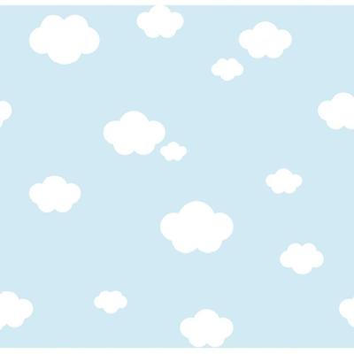 Papel De Parede Treboli Azul Nuvens 5871 - Rolo 10m X 0,53m