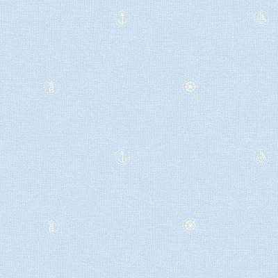 Papel De Parede Lullaby Marinheiro Azul 2261 - Rolo 10m X 0,53m