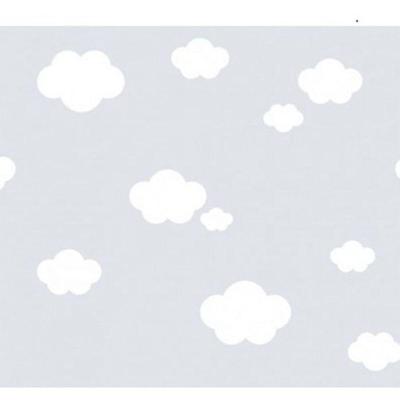 Papel De Parede Treboli Cinza Nuvens 5873 - Rolo 10m X 0,53m