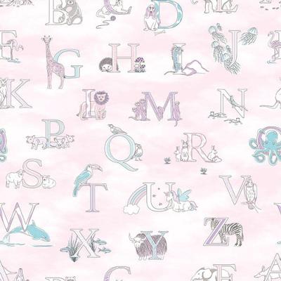 Papel De Parede Just 4 Kids Alfabeto G56538 - Rolo 10m X 0,52m
