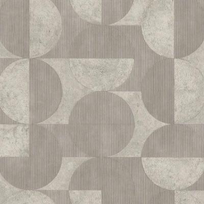 Papel De Parede Concrete Geométrico Cinza 521351