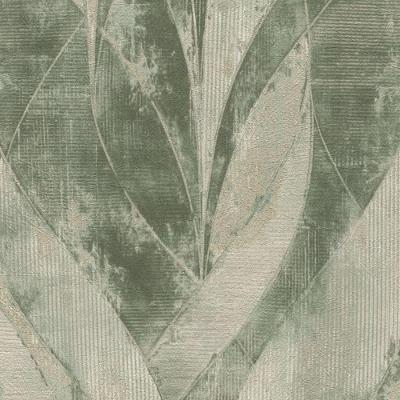 Papel De Parede Concrete Folhagem Verde 520057