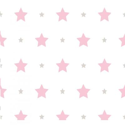 Papel De Parede Treboli Estrelas Rosas 5842 - Rolo 10m X 0,53m