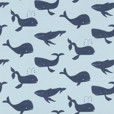 Papel De Parede Bambino Xviii Baleia 531510 Rolo 10m X 0,53m